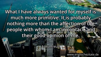 Englisches Zitat von Anna Freud als Bild