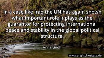 Englisches Zitat von Anna Lindh als Bild