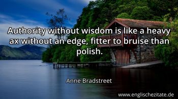 Englisches Zitat von Anne Bradstreet als Bild