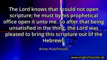Englisches Zitat von Anne Hutchinson als Bild