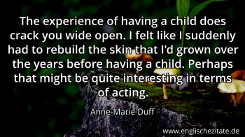 Englisches Zitat von Anne-Marie Duff als Bild