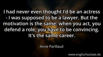 Englisches Zitat von Anne Parillaud als Bild