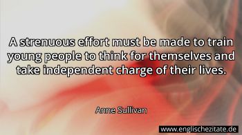 Englisches Zitat von Anne Sullivan als Bild