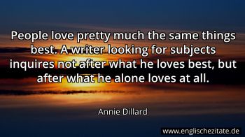 Englisches Zitat von Annie Dillard als Bild