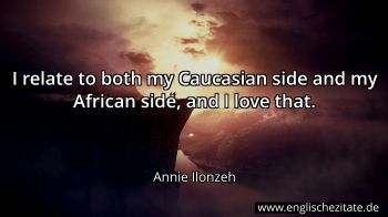 Englisches Zitat von Annie Ilonzeh als Bild