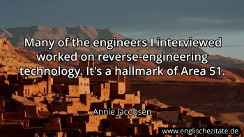 Englisches Zitat von Annie Jacobsen als Bild