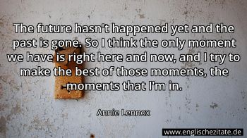 Englisches Zitat von Annie Lennox als Bild