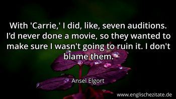 Englisches Zitat von Ansel Elgort als Bild