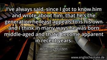 Englisches Zitat von Anthony Holden als Bild
