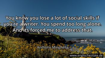 Englisches Zitat von Anthony Minghella als Bild