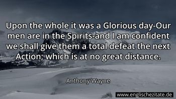 Englisches Zitat von Anthony Wayne als Bild