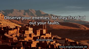 Englisches Zitat von Antisthenes als Bild