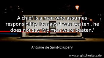 Englisches Zitat von Antoine de Saint-Exupery als Bild