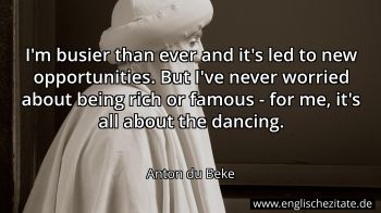 Englisches Zitat von Anton du Beke als Bild