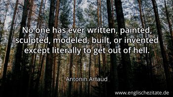 Englisches Zitat von Antonin Artaud als Bild
