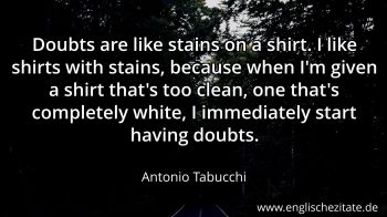 Englisches Zitat von Antonio Tabucchi als Bild