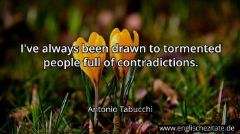 Englisches Zitat von Antonio Tabucchi als Bild