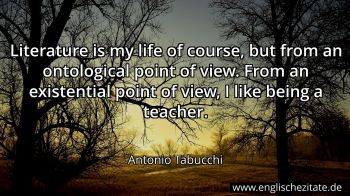 Englisches Zitat von Antonio Tabucchi als Bild