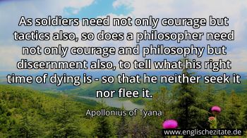 Englisches Zitat von Apollonius of Tyana als Bild