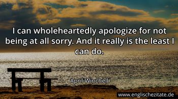 Englisches Zitat von April Winchell als Bild