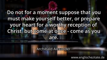 Englisches Zitat von Archibald Alexander als Bild