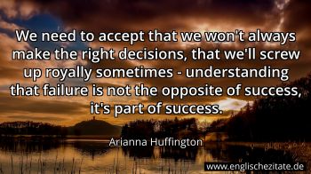 Englisches Zitat von Arianna Huffington als Bild