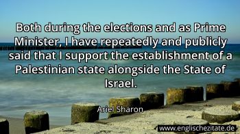 Englisches Zitat von Ariel Sharon als Bild