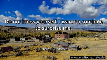 Englisches Zitat von Arielle Dombasle als Bild