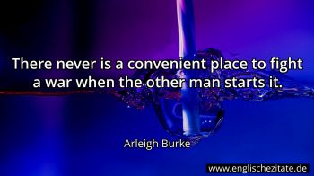 Englisches Zitat von Arleigh Burke als Bild