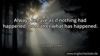 Englisches Zitat von Arnold Bennett als Bild