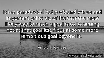 Englisches Zitat von Arnold J. Toynbee als Bild