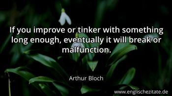 Englisches Zitat von Arthur Bloch als Bild
