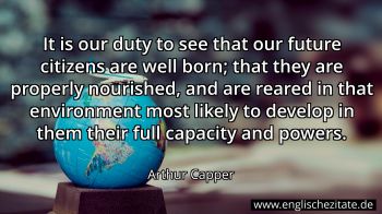 Englisches Zitat von Arthur Capper als Bild