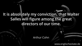 Englisches Zitat von Arthur Cohn als Bild