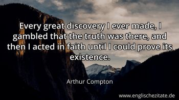 Englisches Zitat von Arthur Compton als Bild