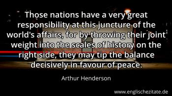 Englisches Zitat von Arthur Henderson als Bild