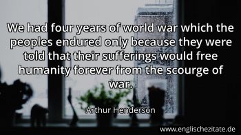 Englisches Zitat von Arthur Henderson als Bild