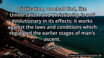 Englisches Zitat von Arthur Keith als Bild