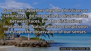 Englisches Zitat von Arthur Keith als Bild