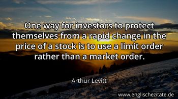 Englisches Zitat von Arthur Levitt als Bild