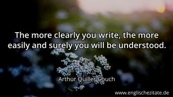 Englisches Zitat von Arthur Quiller-Couch als Bild