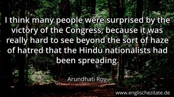 Englisches Zitat von Arundhati Roy als Bild