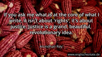 Englisches Zitat von Arundhati Roy als Bild