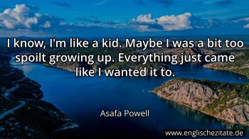 Englisches Zitat von Asafa Powell als Bild