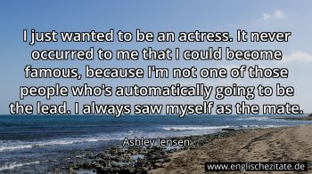 Englisches Zitat von Ashley Jensen als Bild