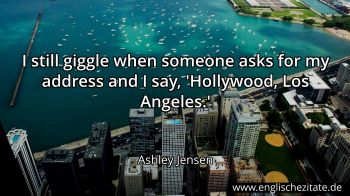Englisches Zitat von Ashley Jensen als Bild