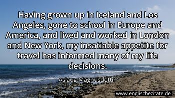 Englisches Zitat von Aslaug Magnusdottir als Bild