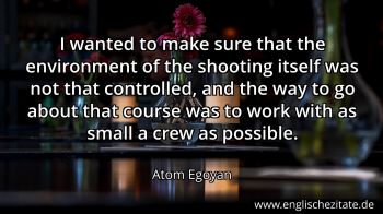 Englisches Zitat von Atom Egoyan als Bild