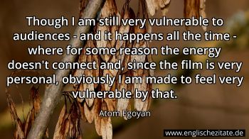 Englisches Zitat von Atom Egoyan als Bild
