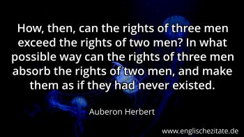 Englisches Zitat von Auberon Herbert als Bild